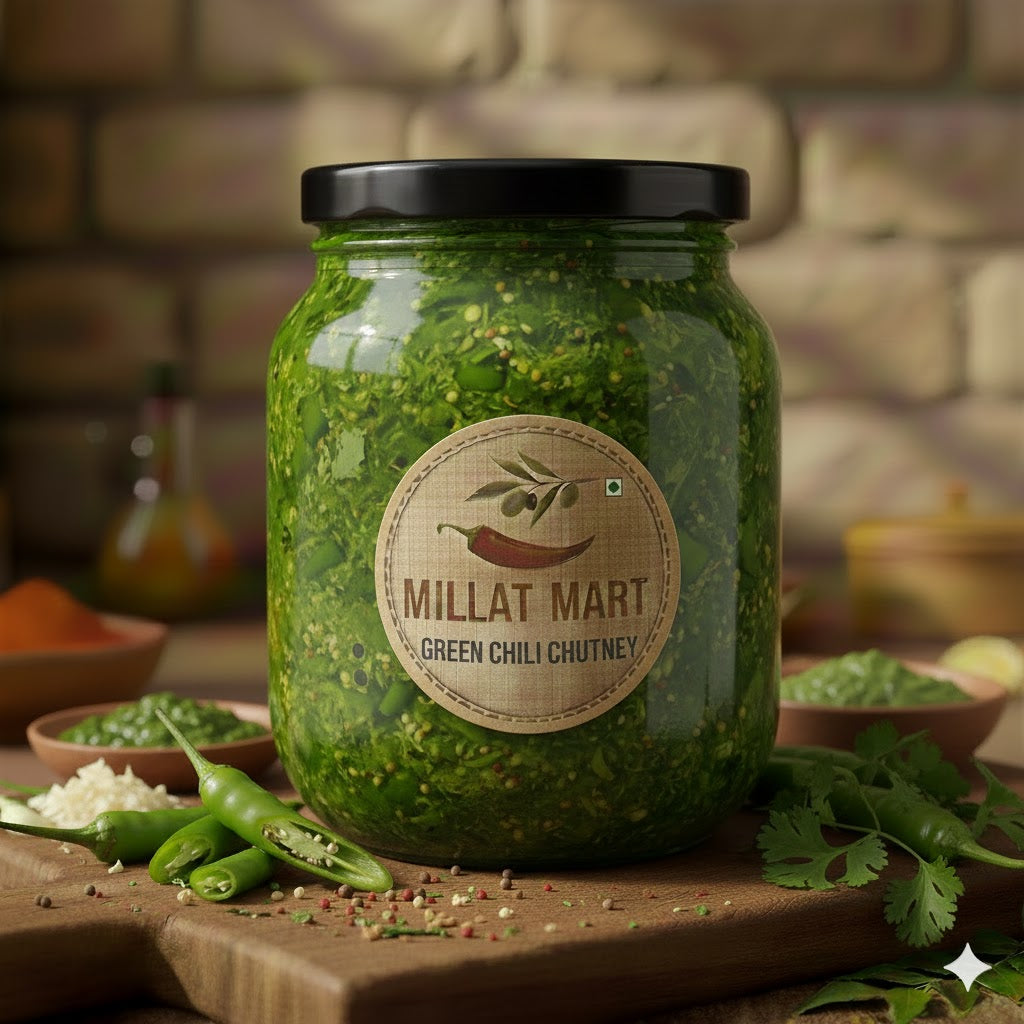 Green Chilli Chutney – Millat Mart
